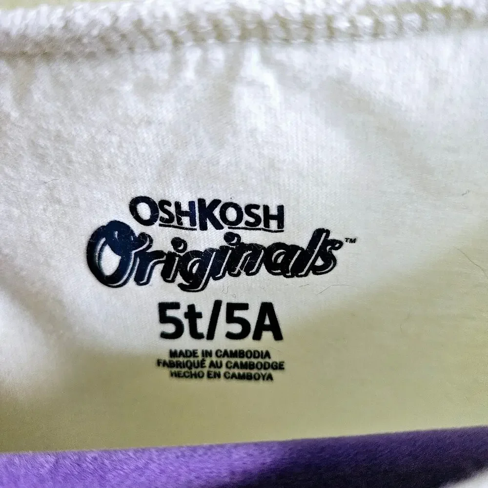 OshKosh Girls 5T Sweeter Together Graphic Tee Shirt Yellow Ice Cream Popsicles
